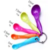 Messlöffel Set Bunte Kunststoff Messlöffel Set für Backen Produktbild-Vorschau 8