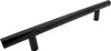 Nowoczesny czarny uchwyt meblowy reling 128 mm wykonany ze Podgląd zdjęcia produktu 5