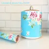 Klebefolie - Möbelfolie - Rosy blau - Rosen - 45 x 200 cm Produktbild-Vorschau 4