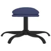 Fußhocker Blau 60x60x36 cm Stoff Produktbild-Vorschau 4