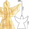 LED Engel 48 cm zum Aufhängen mit 236 LEDs – Weihnachtsdeko Produktbild-Vorschau 4