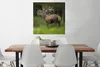 MuchoWow® Poster Elch - Wald - Porträt 75x75 cm - Wand Produktbild-Vorschau 2