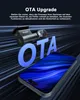 A dashcam and a smartphone are shown with large 'OTA' text, suggesting a firmware upgrade feature. Produktbild-Vorschau