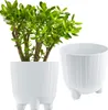 Couvre-pot de fleurs Ryfo N 14,5 cm - blanc Voir les images du produit 1