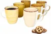 6er Set Yellow Kaffeebecher Gelb 350ml mit Henkel Produktbild-Vorschau 1