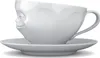 TV Kaffeetasse grinsend weiß 200 ml Tasse Milchkaffee Produktbild-Vorschau 3