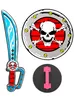 WIDMANN Piratensäbel & Schild aus Schaumstoff 52cm Produktbild-Vorschau 2