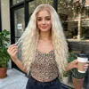 SassyGoods Luxe Blonde Perücke Blond Front Lace Wig Locken Produktbild-Vorschau 6