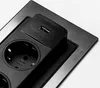 EVOLine BackFlip EDELSTAHLOPTIK 2x Steckdose mit USB-C, Produktbild-Vorschau 2