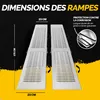 MONZANA® Lot de 2 rampes de chargement pliables en acier Voir les images du produit 5