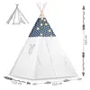 Namiot tipi dla dzieci ze światełkami Nukido - granatowy Podgląd zdjęcia produktu 4