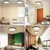 ZMH LED stropní svítidlo černé ploché stropní svítidlo 23 Náhled obrázku produktu 4