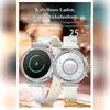 Smartwatch Damen mit Telefonfunktion Silber Rund Fitnessuhr Produktbild-Vorschau 4