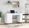 vidaXL Schreibtisch Weiß 140x50x75 cm Holzwerkstoff -  Produktbild-Vorschau 11