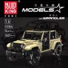 A marketing image for a Mould King remote control off-road Wrangler toy car. Voir les images du produit