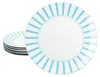 Split turkusowe paski 6x talerz obiadowy Ø27cm porcelana 6 Podgląd zdjęcia produktu 1