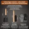 BLACK OAK Ascheeimer FOGO 10L – Schwarz mit Deckel, Produktbild-Vorschau 4