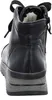 A black leather boot with a thick gray sole, shown from the back. Anteprima dell’immagine prodotto