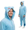 Pyjama Onesie Kigurumi Kostüm für Erwachsene Blau Bulbasaur Produktbild-Vorschau 1
