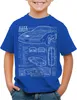 style3 K.I.T.T. Kinder T-Shirt blaupause michael knight Produktbild-Vorschau 1