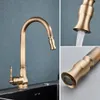 Kuchyňská baterie, starožitná mosaz, jednoruční ovládání Náhled obrázku produktu 2