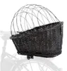 TRIXIE Hundefahrradkorb für Gepäckträger aus Weide, schwarz Produktbild-Vorschau 1