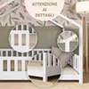 Crazy Pine Letto a Casetta Bianco 90x200 cm – Letto da Anteprima dell’immagine prodotto 7
