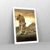 Poster - Poster ohne Rahmen - Löwen Sonnenuntergang Felsen Produktbild-Vorschau 7