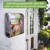 banjado Edelstahl Briefkasten mit Zeitungsfach mit Motiv Produktbild-Vorschau 2