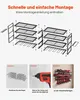 Support mural de rangement pour outils VEVOR, étagère à 4 Voir les images du produit 6