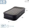 An inflatable mattress with dimensions and features indicated. Náhľad obrázku produktu