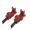 Two red motor brushes with black carbon tips are shown against a white background. Produktbild-Vorschau