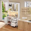Flieks armoire haute, buffets avec portes en rotin, armoire Voir les images du produit 5