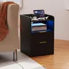 UnboxG, comodino nero, 60x40x40 cm – tavolino scandinavo Anteprima dell’immagine prodotto 3