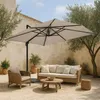 Parasol déporté inclinable et rotatif 4x3m en aluminium Voir les images du produit 2