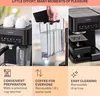 Collage showing a coffee machine and its features. Náhľad obrázku produktu