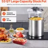 SucceBuy pentola per zuppa in acciaio inox, 53 quarti, Anteprima dell’immagine prodotto 2