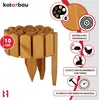 KOTARBAU® Bordure Jardin Exterieur Bois 200 x 10 cm Cloture Voir les images du produit 4