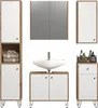 Touch Hochschrank Bad wandhängend Eiche Nachbildung, weiß Produktbild-Vorschau 16