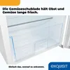 Interior view of a refrigerator's vegetable drawer. Produktbild-Vorschau