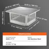 A diagram of a chimney cap with dimensions and specifications. Anteprima dell’immagine prodotto