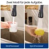 Niederdruck Armatur Küche Schwarz Ausziehbar, 360° Drehbar Produktbild-Vorschau 5