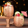 Boccale di rame Moscow Mule set premium 4 pezzi 54cl Anteprima dell’immagine prodotto 3