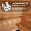 Befestigungsklammer für Wandpaneele Stahlklammern 4mm KIT Produktbild-Vorschau 5