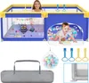 LZQ Laufstall Baby 200x180cm, Laufgitter Baby Absperrgitter Produktbild-Vorschau 1