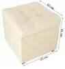 MG Design Polsterhocker Beige 45x45 cm - Stauraum 50L, bis Produktbild-Vorschau 4