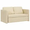 vidaXL Bodensofa mit Schlaffunktion Creme 112x174x55 cm Produktbild-Vorschau 1