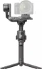 A professional studio shot of a camera gimbal stabilizer with a camera mounted on it, set against a white background. Náhled obrázku produktu