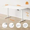 SENSE7 Nojo Scrivania regolabile in altezza 140x70 cm Anteprima dell’immagine prodotto 2