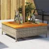 vidaXL Obal na stojan na slunečník šedý 70x70x25 cm akácie Náhled obrázku produktu 2